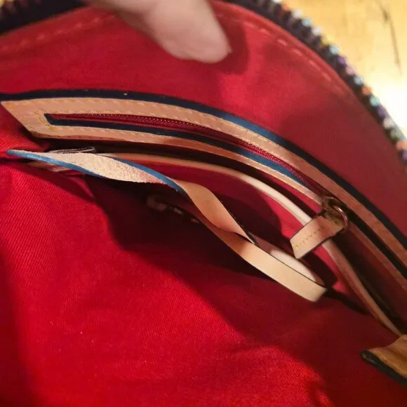 Dooney & Bourke Walt Disney World MICKEY SKETCH PURPLE Letter Carrier Crossbody - Picture 3 of 6